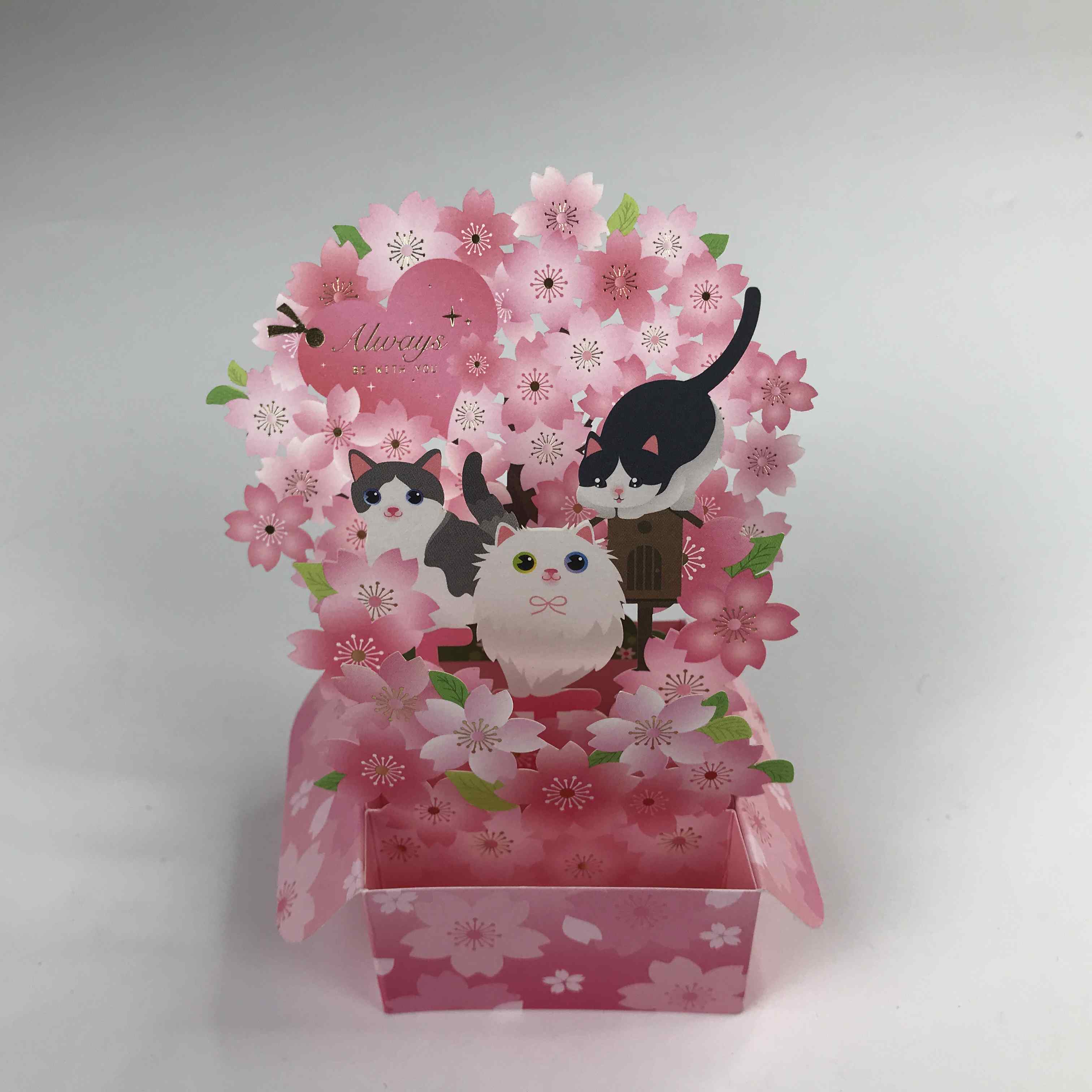 Thiệp Chúc Mừng 3D Sakura